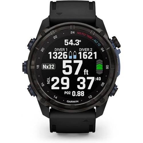 가민 Garmin Descent™ Mk3i, Dive Computer and Multisport GPS Smartwatch, Air Integration, Black