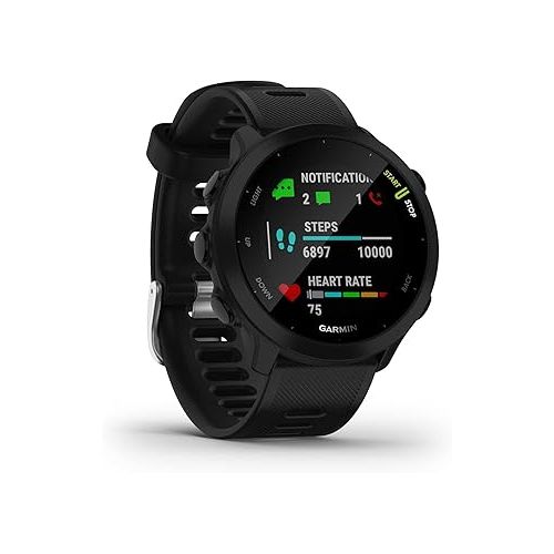 가민 Garmin Forerunner 55 GPS Running Smartwatch, Black