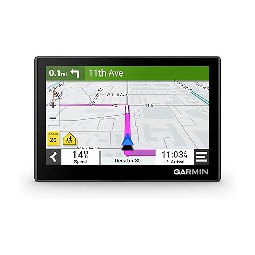 가민 Garmin Drive™ 53 GPS Navigator, High-Resolution Touchscreen, Simple On-Screen Menus and Easy-to-See Maps, Driver Alerts