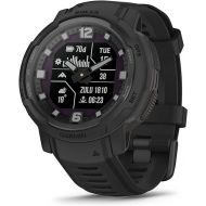 Garmin Instinct Crossover Solar - Tactical Edition, Rugged Hybrid Smartwatch with Solar Charging Capabilities, Tactical-Specific Features, Analog Hands and Digital Display, Black