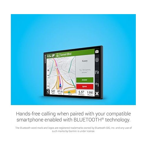 가민 Garmin DriveSmart 86, 8-inch Car GPS Navigator with Bright, Crisp High-resolution Maps and Garmin Voice Assist
