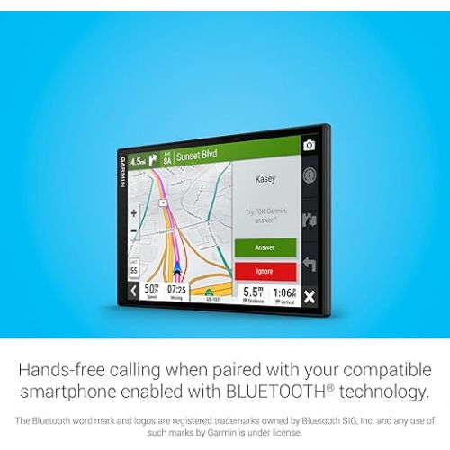 가민 Garmin DriveSmart 86, 8-inch Car GPS Navigator with Bright, Crisp High-resolution Maps and Garmin Voice Assist