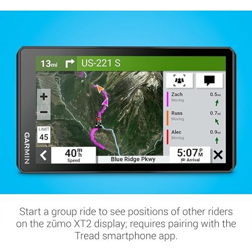 가민 Garmin z?mo® XT2 All-Terrain Motorcycle Navigator, Ultrabright 6