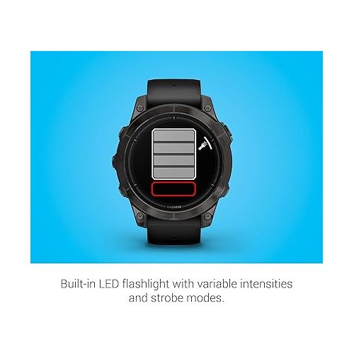 가민 Garmin epix Pro (Gen 2) Sapphire Edition, 47mm, High Performance Smartwatch, Advanced Training Technology, Built-in Flashlight, Black