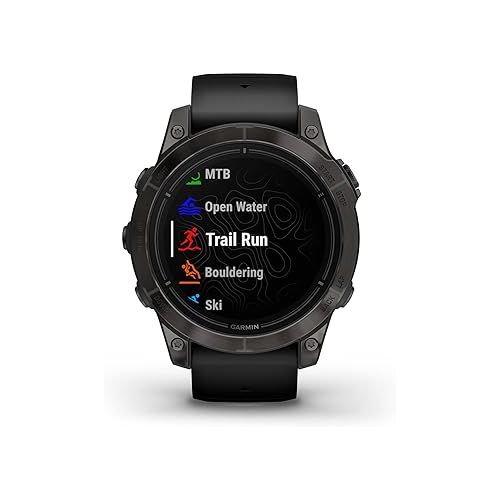 가민 Garmin epix Pro (Gen 2) Sapphire Edition, 47mm, High Performance Smartwatch, Advanced Training Technology, Built-in Flashlight, Black