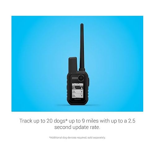 가민 Garmin Alpha 10 Handheld, Compact Tracking and Training Handheld, Use On Its Own or With Smartphone/Garmin Dog Tracking Devices, Black