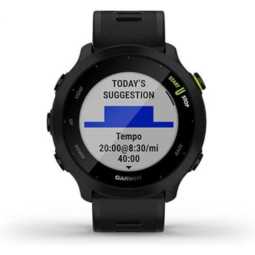 가민 Garmin Forerunner 55, GPS Running Watch with Daily Suggested Workouts, Up to 2 weeks of Battery Life, Black - 010-02562-00