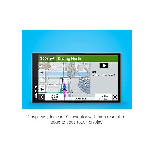 가민 Garmin DriveSmart 66 EX (Refurbished) 6-Inch Car GPS Navigator with Advanced Lane Guidance, Real-Time Traffic and Lifetime Map Updates (Black)