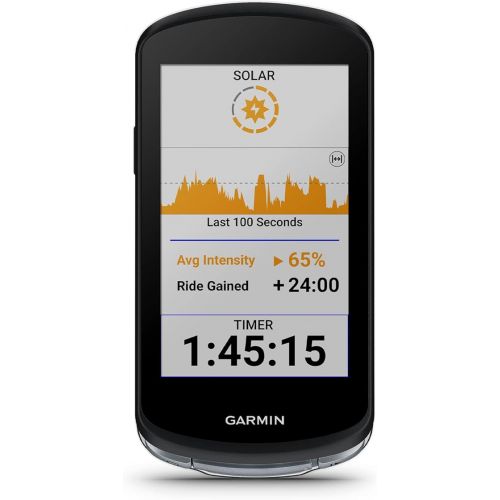 가민 Garmin Edge® 1040 Solar, GPS Bike Computer with Solar Charging Capabilities, On and Off-Road, Spot-On Accuracy, Long-Lasting Battery, Device Only