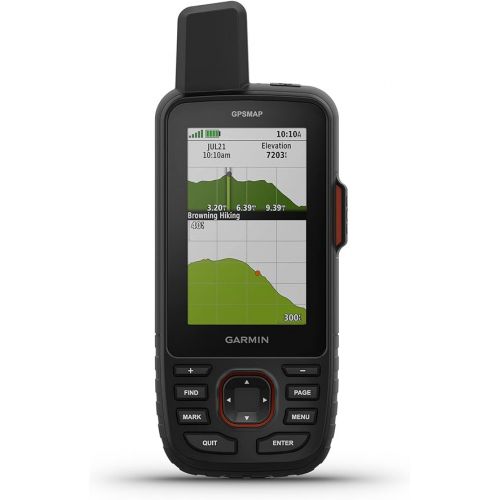 가민 Garmin GPSMAP 67i Rugged GPS Handheld with inReach® Satellite Technology, Two-Way Messaging, Interactive SOS, Mapping