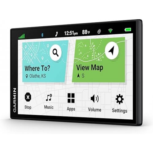 가민 Garmin DriveSmart 66, 6-inch Car GPS Navigator with Bright, Crisp High-resolution Maps and Garmin Voice Assist