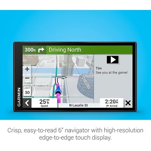 가민 Garmin DriveSmart 66, 6-inch Car GPS Navigator with Bright, Crisp High-resolution Maps and Garmin Voice Assist