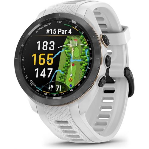 가민 Garmin Approach S70, 42mm, Premium GPS Golf Watch, White