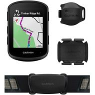Garmin Edge 840 Bundle, Compact GPS Cycling Computer with Touchscreen and Buttons, Targeted Adaptive Coaching and More - Bundle Includes Speed Sensor, Cadence Sensor and HRM-Dual
