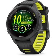 Garmin Forerunner 265S Running Smartwatch, Colorful AMOLED Display, Training Metrics and Recovery Insights, Black and Amp Yellow, 42 mm