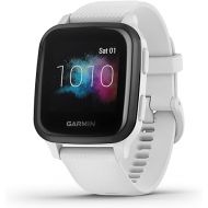 Garmin Venu Sq Music, GPS Smartwatch with Bright Touchscreen Display, Features Music and Up To 6 Days of Battery Life, White and Slate