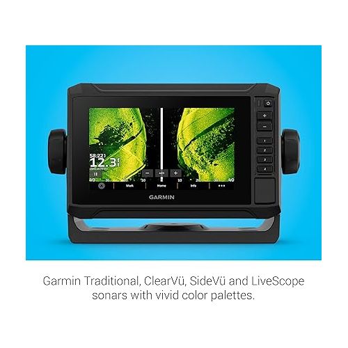 가민 Garmin ECHOMAP UHD2 62sv with GT54 Transducer, 6” Touchscreen Chartplotter, Worldwide Basemap