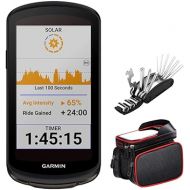 Garmin 010-02503-20 Edge 1040 Solar GPS Cycling Bike Computer Bundle with Deco Gear 16-in-1 Multi-Function Bike Mechanic Repair Tool Kit and Deco Essentials Bike Frame Cell Phone Mount