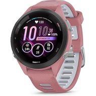 Garmin Forerunner 265S Running Smartwatch, Colorful AMOLED Display, Training Metrics and Recovery Insights, Light Pink and Powder Gray