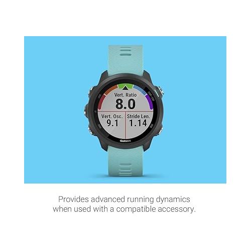 가민 Garmin Forerunner 245 Music, GPS Running Smartwatch with Music and Advanced Dynamics, Aqua (Renewed)