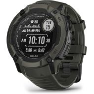 Garmin Instinct 2X Solar, Rugged GPS Smartwatch, Built-in Flashlight, Solar Charging Capability, Multi-Band GNSS, Moss