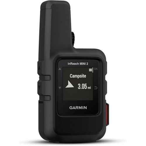 가민 Garmin inReach Mini 2, Lightweight and Compact Satellite Communicator, Hiking Handheld, Black