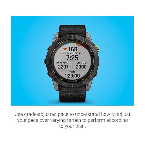 가민 Garmin Enduro™ 2 - Ultraperformance Watch, Long-Lasting GPS Battery Life, Solar Charging, Preloaded Maps (Renewed)