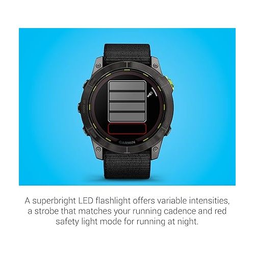 가민 Garmin Enduro™ 2 - Ultraperformance Watch, Long-Lasting GPS Battery Life, Solar Charging, Preloaded Maps (Renewed)