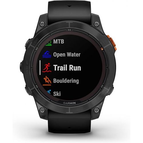 가민 Garmin f?nix 7 Pro Solar, Multisport GPS Smartwatch, Built-in Flashlight, Solar Charging Capability, Black