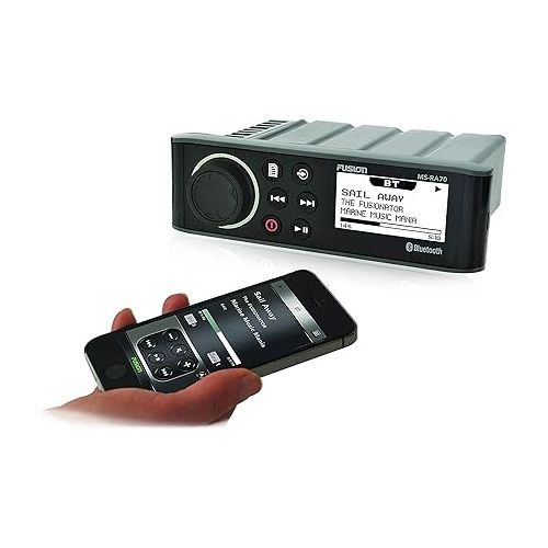 가민 Fusion MS-RA70 Stereo with 4x50W AM/FM/Bluetooth 2-Zone USB Wireless Control for Fusion Link App