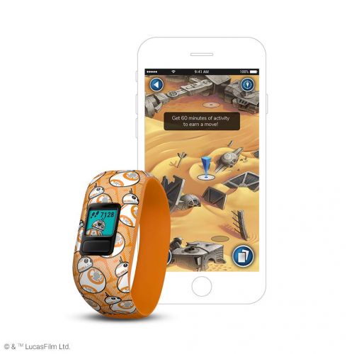 가민 Garmin vivofit jr 2 - BB-8, Stretchy Band, Renewed, 010-N1909-01