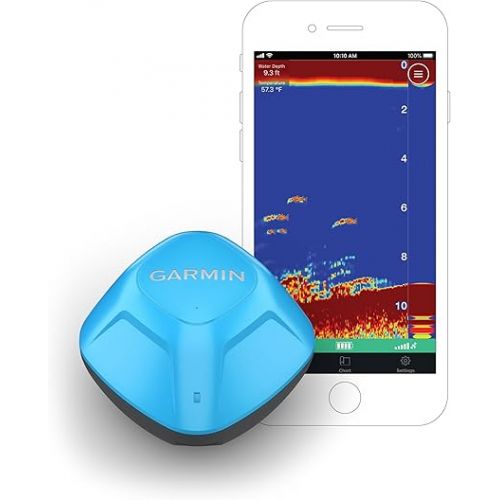 가민 Garmin Striker Cast, Castable Sonar with GPS, Pair with Mobile Device and Cast from Anywhere, Reel in to Locate and Display Fish on Smartphone or Tablet (010-02246-02)