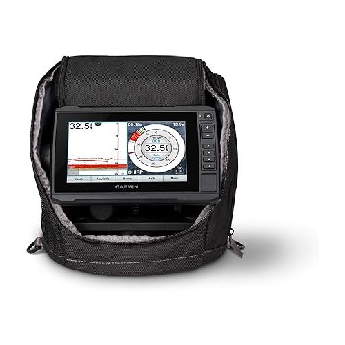 가민 Garmin ECHOMAP UHD 73cv Ice Fishing Bundle, Includes ECHOMAP UHD 73cv Combo and GT10HN-IF Transducer