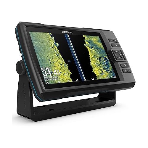 가민 Garmin Striker Vivid 9sv Bundle with Transducer and Protective Cover, 9-inch Color Fishfinder, Vivid Scanning Sonar Color Palettes 010-02554-00