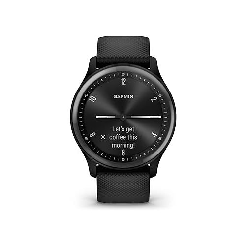 가민 Garmin G010-N2566-00 Vivomove Sport, Black - Certified Refurbished