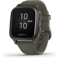 Garmin Venu Sq Music, GPS Smartwatch with Bright Touchscreen Display, Features Music and Up to 6 Days of Battery Life, Slate and Moss Green (Renewed)