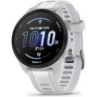 Garmin Forerunner 165, Running Smartwatch, Colorful AMOLED Display, Training Metrics and Recovery Insights, Whitestone