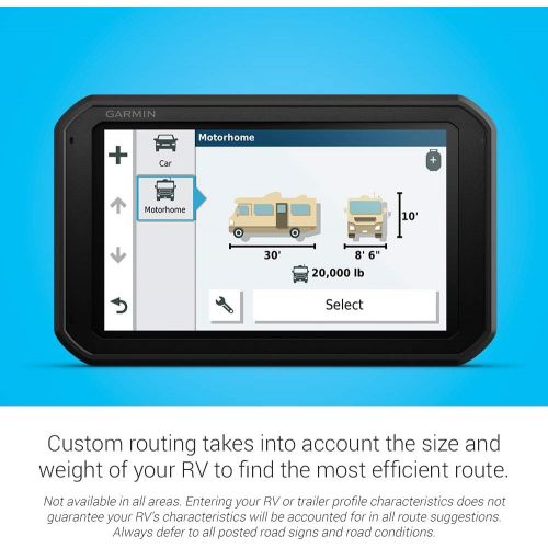 가민 [아마존베스트]Garmin RV 785 & Traffic, Advanced GPS Navigator for RVs with Built-in Dash Cam, High-res 7 Touch Display, Voice-Activated Navigation