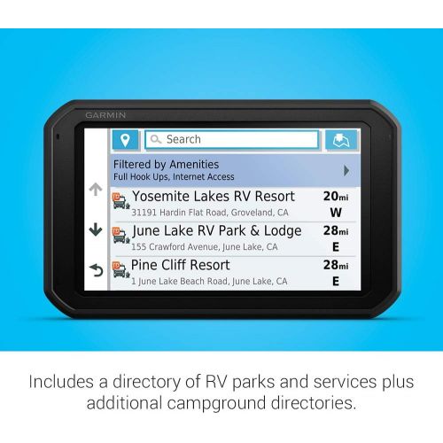 가민 [아마존베스트]Garmin RV 785 & Traffic, Advanced GPS Navigator for RVs with Built-in Dash Cam, High-res 7 Touch Display, Voice-Activated Navigation