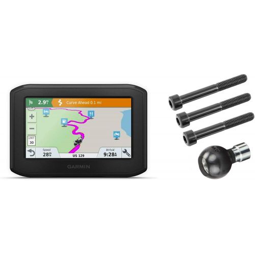 가민 [아마존베스트]Garmin Zumo 396 LMT-S, Motorcycle GPS with RAM-B-367U Motorcycle Handlebar Clamp Mount 010-02019-00