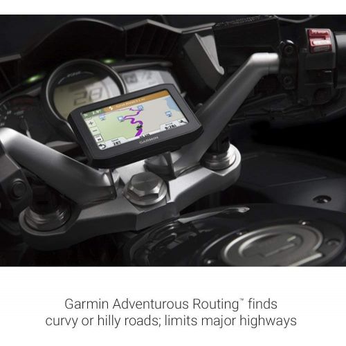 가민 [아마존베스트]Garmin Zumo 396 LMT-S, Motorcycle GPS with RAM-B-342U Fork Stem Bundle 010-02019-00