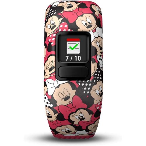 가민 [아마존베스트]Garmin Vivofit Jr 2 with Two Stretchy Bands (Minnie Mouse & Black)