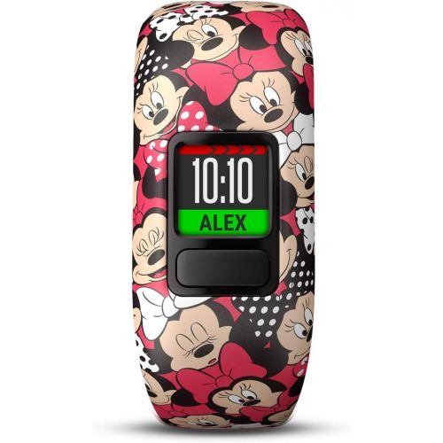 가민 [아마존베스트]Garmin Vivofit Jr 2 with Two Stretchy Bands (Minnie Mouse & Black)