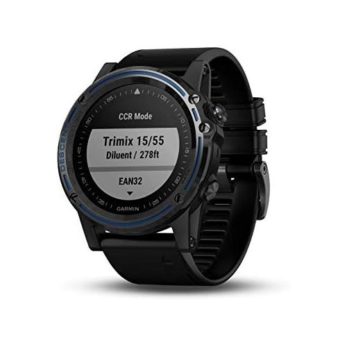 가민 [아마존베스트]Garmin Descent Mk1, Watch-Sized Dive Computer with Surface GPS, Includes Fitness Features, Sapphire Gray Titanium Bezel with Black Band