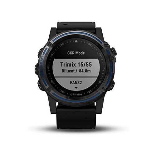 가민 [아마존베스트]Garmin Descent Mk1, Watch-Sized Dive Computer with Surface GPS, Includes Fitness Features, Sapphire Gray Titanium Bezel with Black Band