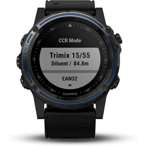 가민 [아마존베스트]Garmin Descent Mk1, Watch-Sized Dive Computer with Surface GPS, Includes Fitness Features, Sapphire Gray Titanium Bezel with Black Band