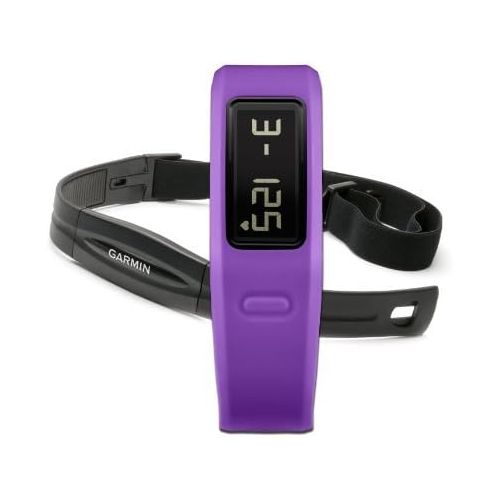 가민 [아마존베스트]Garmin vivofit Fitness Band - Purple Bundle (Includes Heart Rate Monitor)