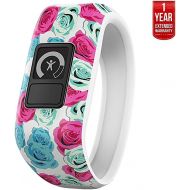 [아마존베스트]Garmin Vivofit Jr. Activity Tracker for Kids, Regular Fit - Real Flower (010-01634-02) + 1 Year Extended Warranty