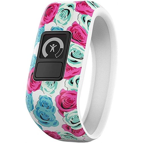 가민 [아마존베스트]Garmin Vivofit Jr. Activity Tracker for Kids, Regular Fit - Real Flower (010-01634-02) + 1 Year Extended Warranty