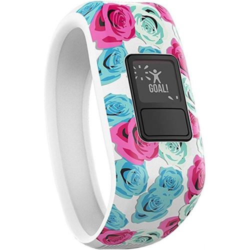 가민 [아마존베스트]Garmin Vivofit Jr. Activity Tracker for Kids, Regular Fit - Real Flower (010-01634-02) + 1 Year Extended Warranty